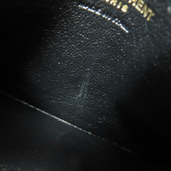 YVES SAINT LAURENT Black Leather Card Holder - Picture 7 of 11